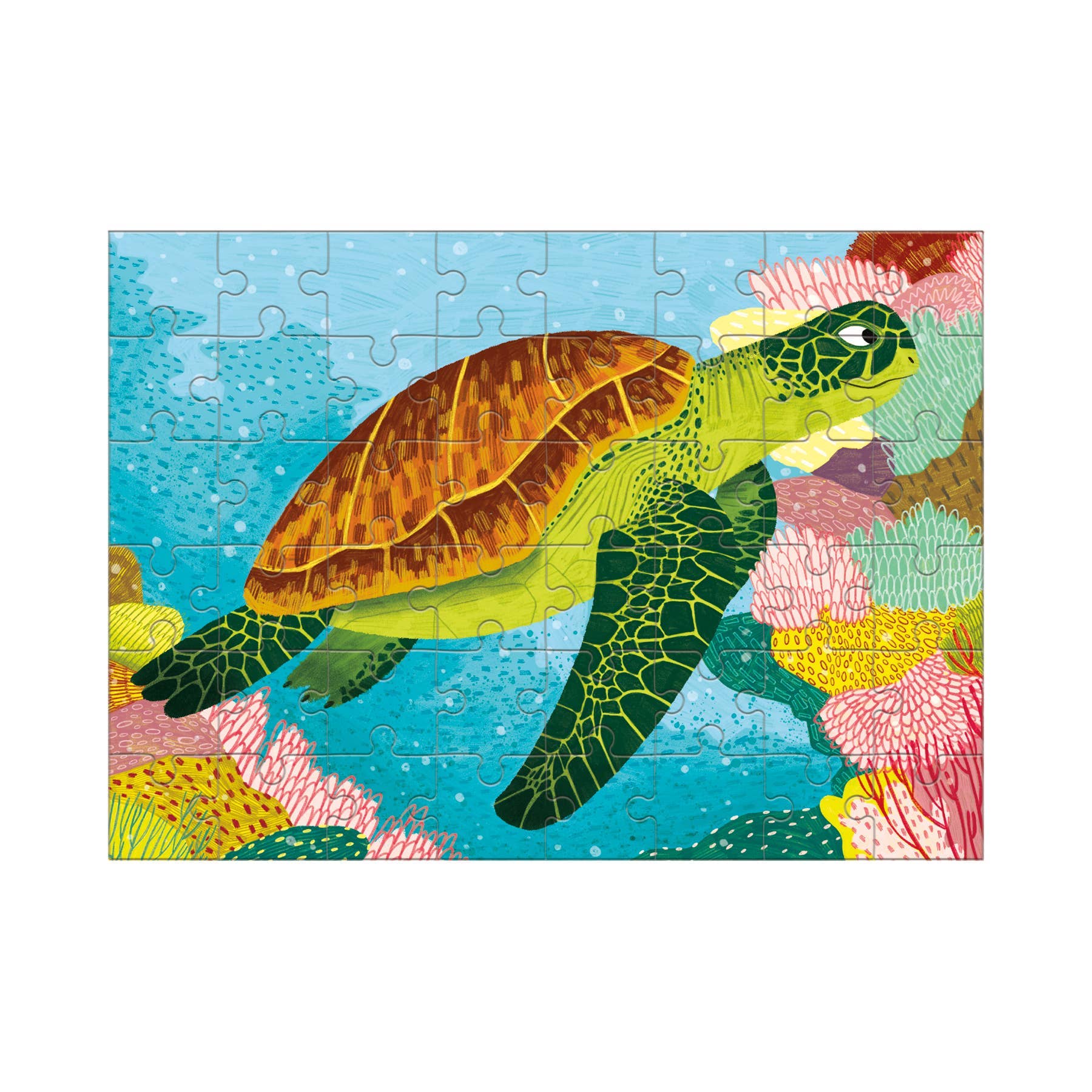 PUZZLE GREEN TURLE-KIDS 48 PC