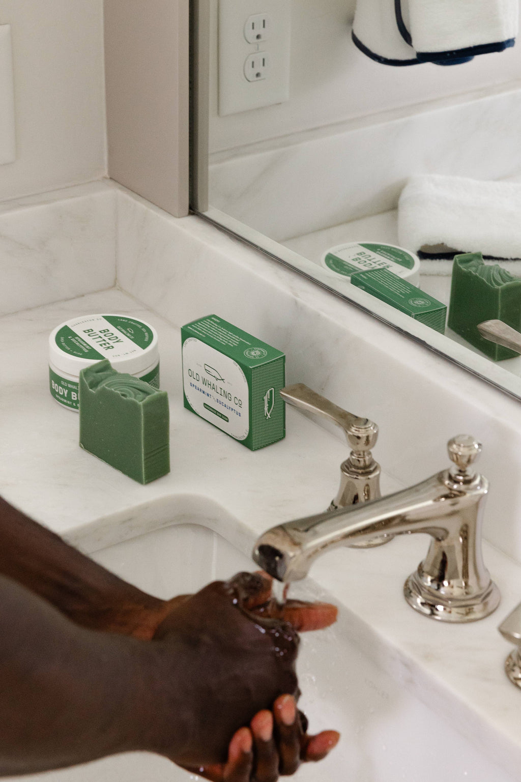OLD WHALING CO -Spearmint & Eucalyptus Bar Soap