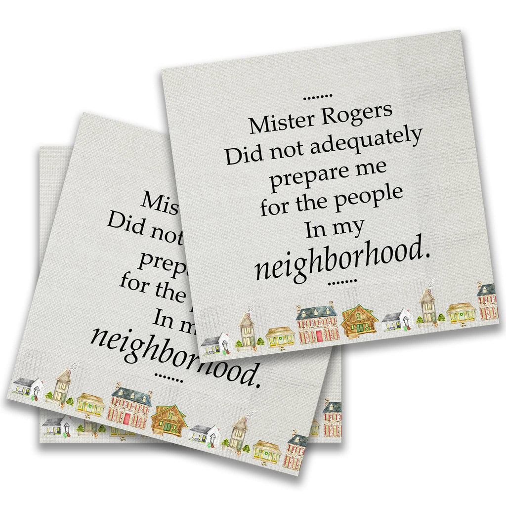 Cocktail Napkin-Mister Rogers