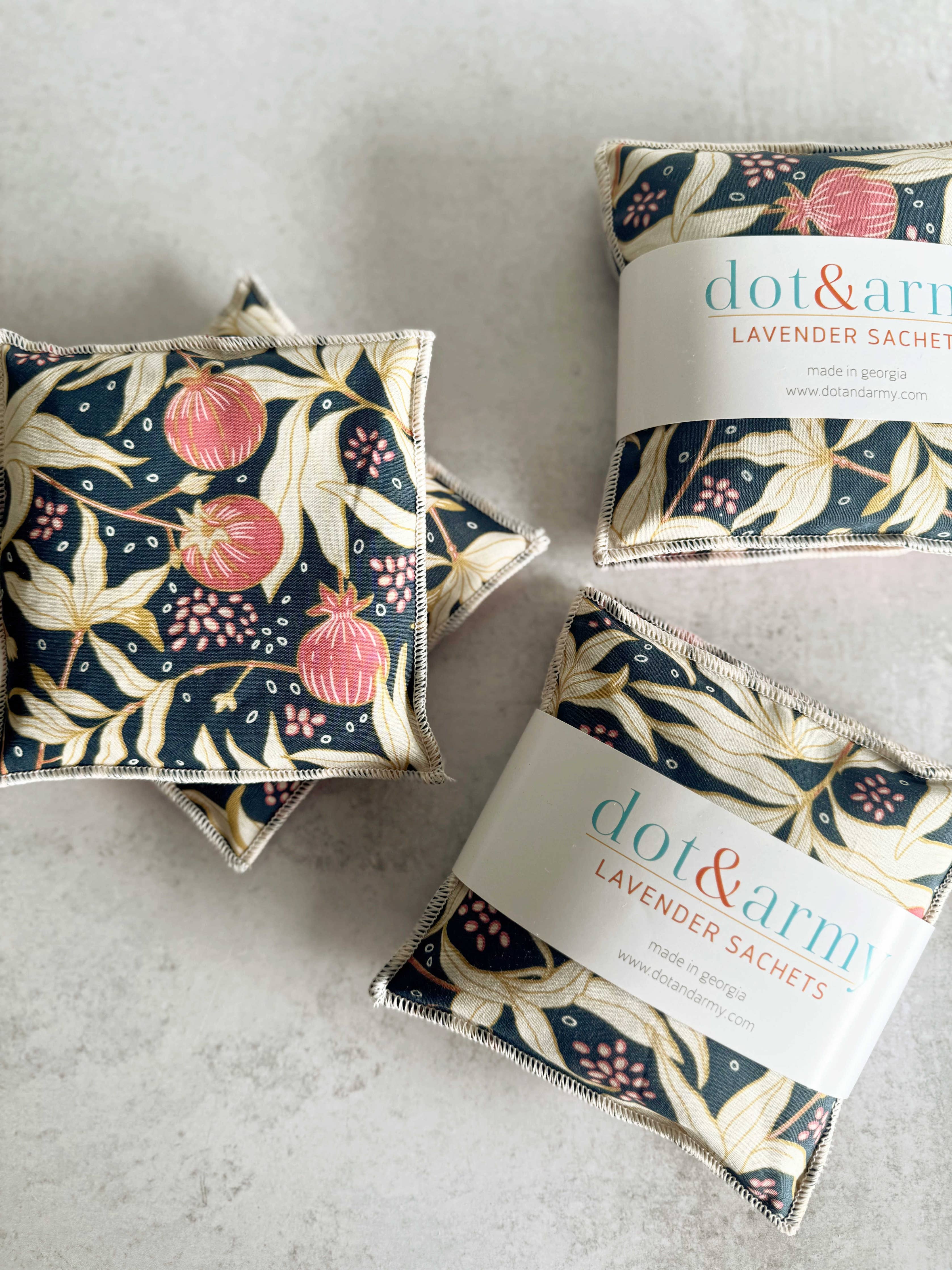 DOT AND ARMY-Gooseberry Lavender Sachets, set of two