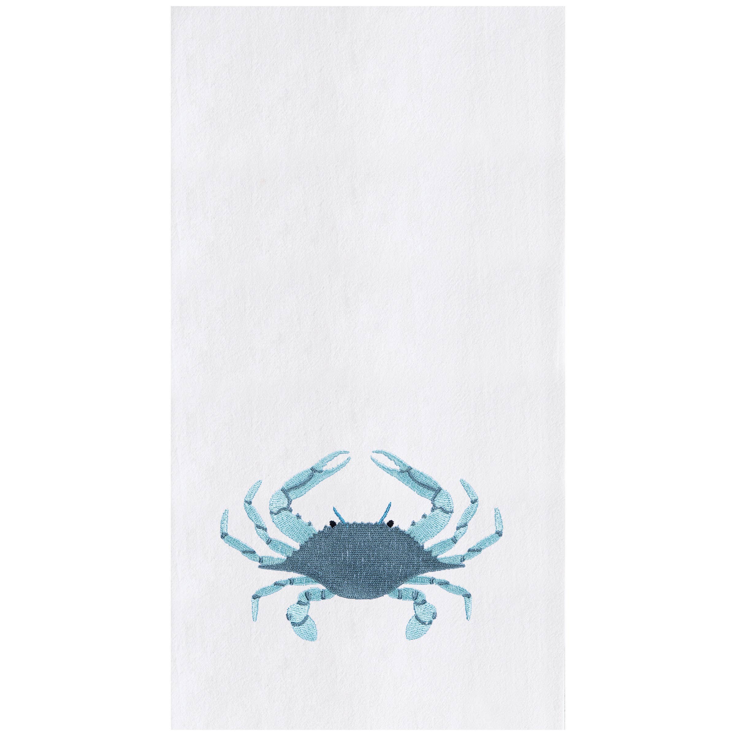 Coastal Sea Glass Crab Kitchen Towel