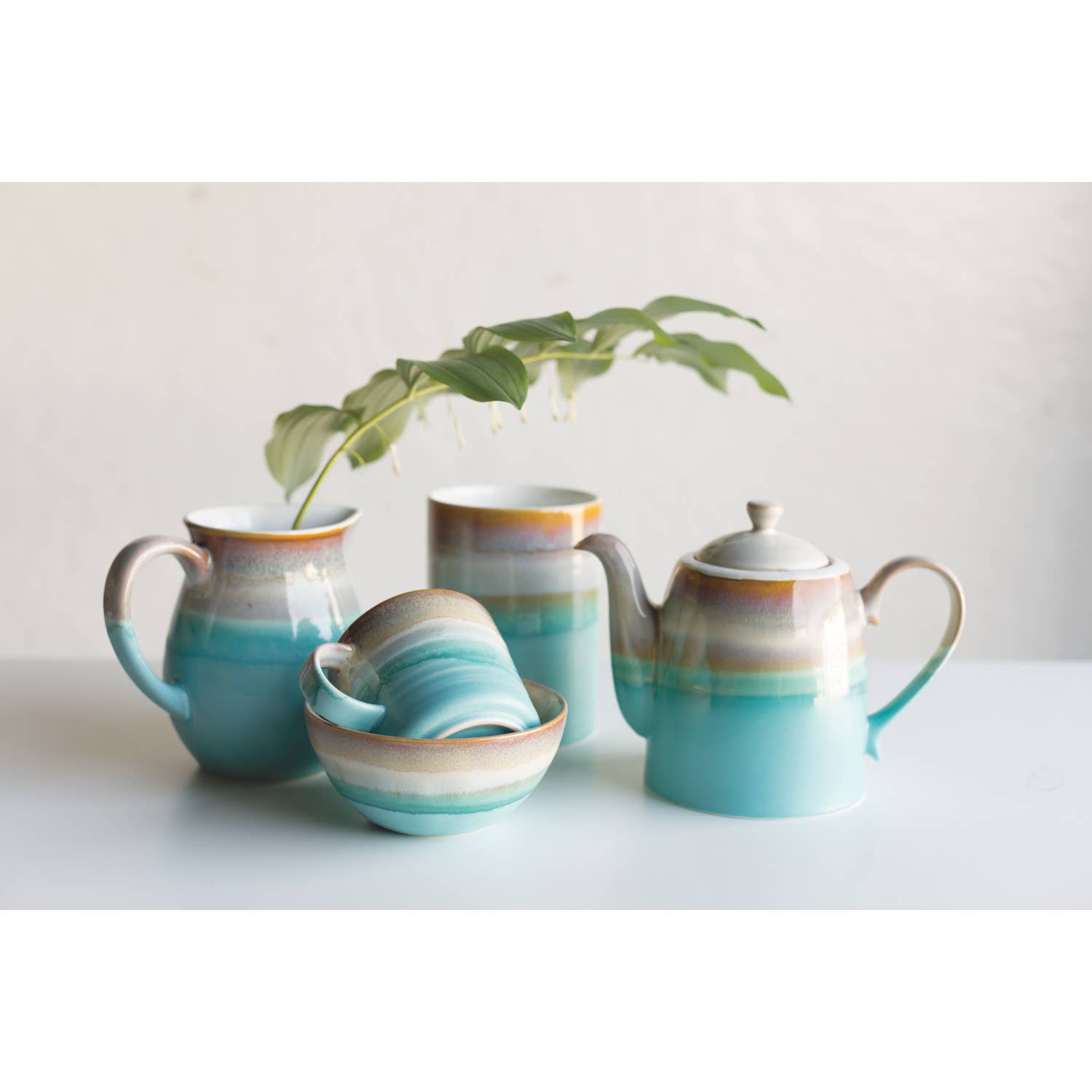 Blue Brown Mug