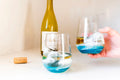 Stemless Wine Glasses-Deep Blue