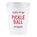 Frosted Cups -  Pickleball Opponents - Set of 8