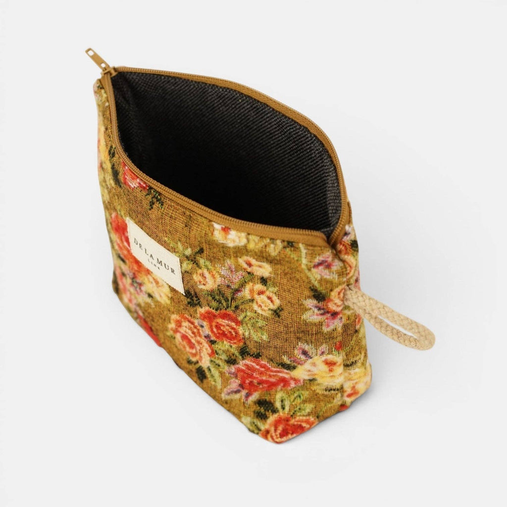 De La Mur- Floral- Small Makeup Bag