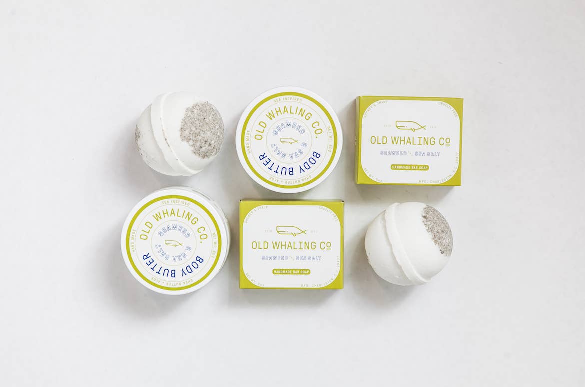 OLD WHALING CO -Seaweed & Sea Salt Bath Bomb