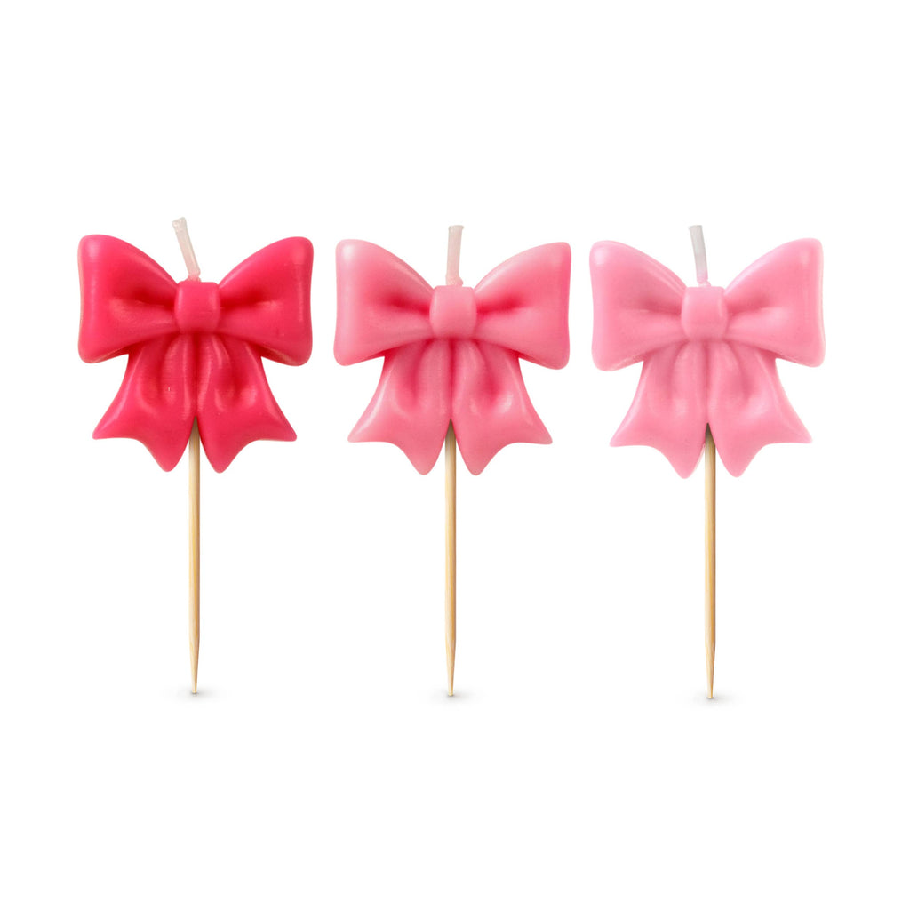 Candles,-Bows Set of 5
