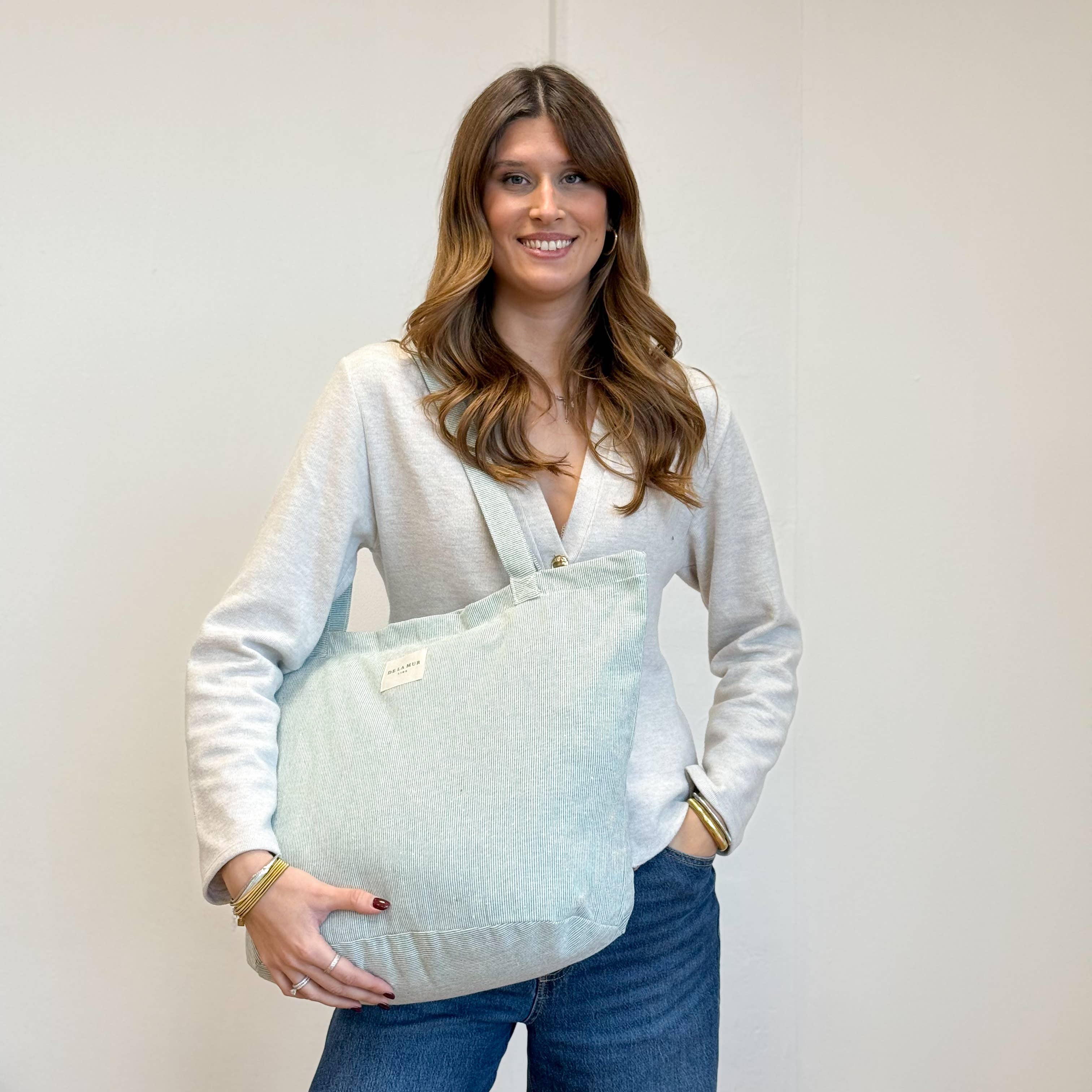 DE LA MUR -Large Zippered Bag Teo