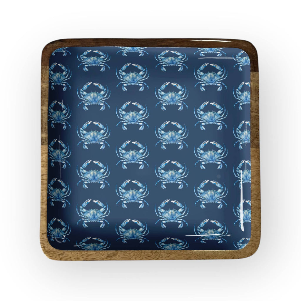 Blue Crab Square Trays -