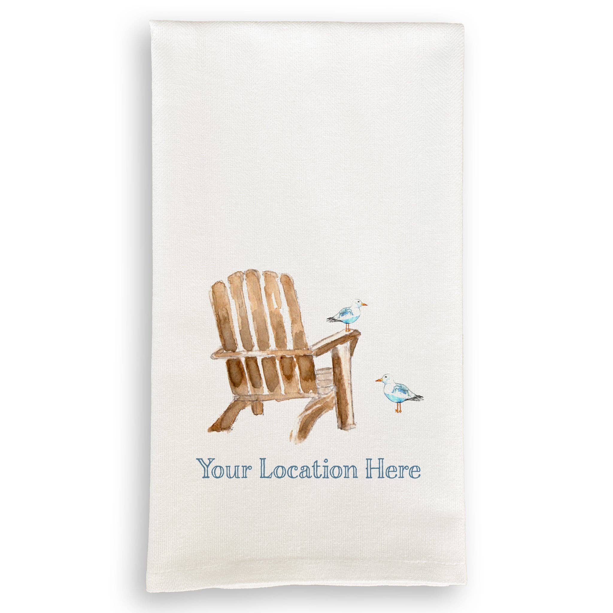 FRENCH GRAFFITI -Beach Chair with Seagull with OUTER BANKS