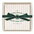Ceramic Napkin Tray + Napkins set gift - Mahjong Social Club