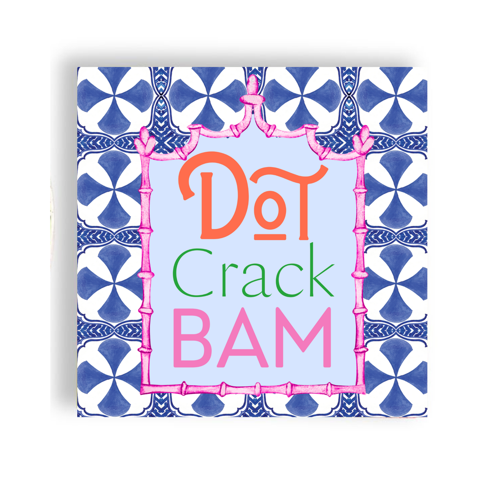 Mahjong DOT CRACK BAM- 24ct Cocktail Napkin Separates (3 ply)