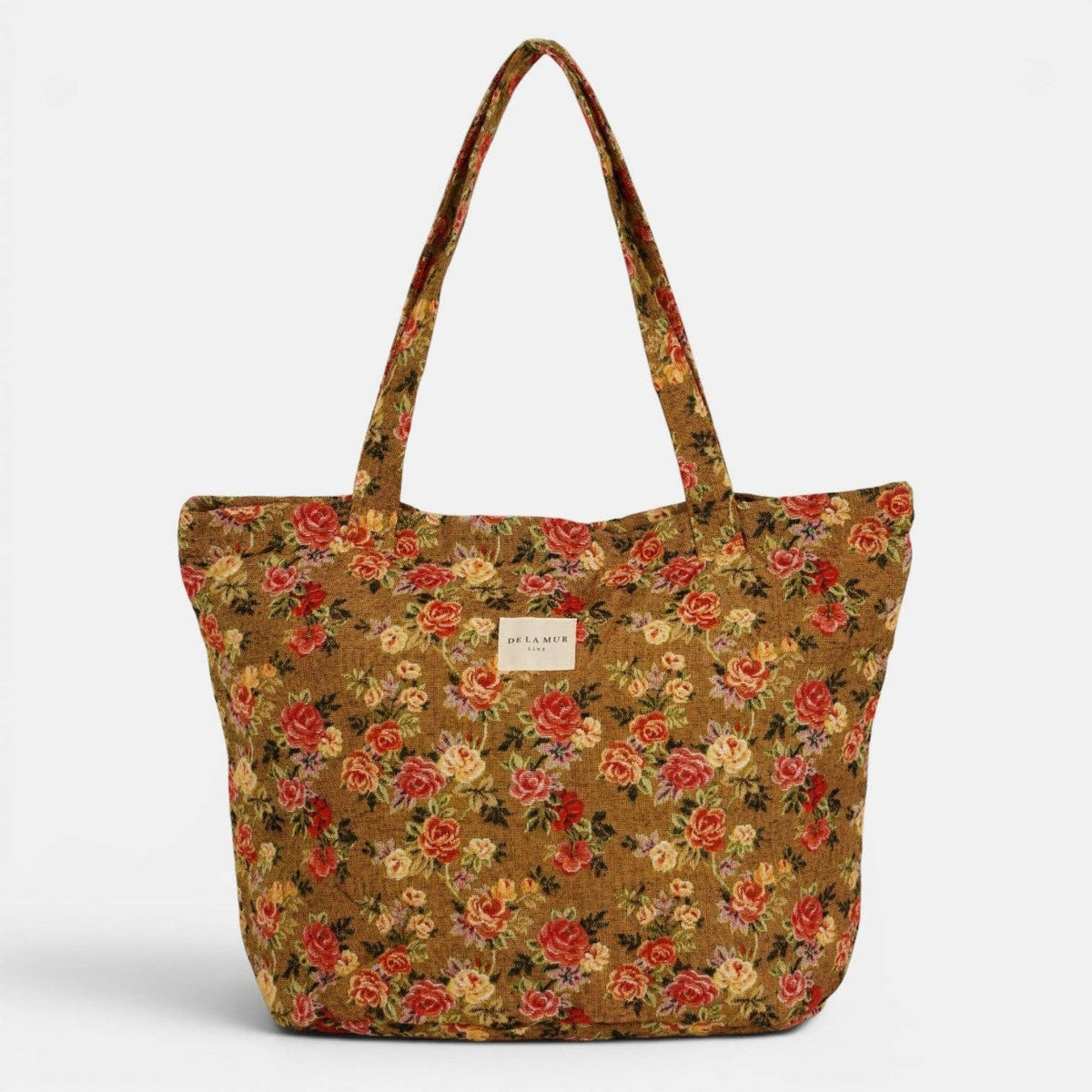 De La Mur-Floral Jacquard Large Tote Bag