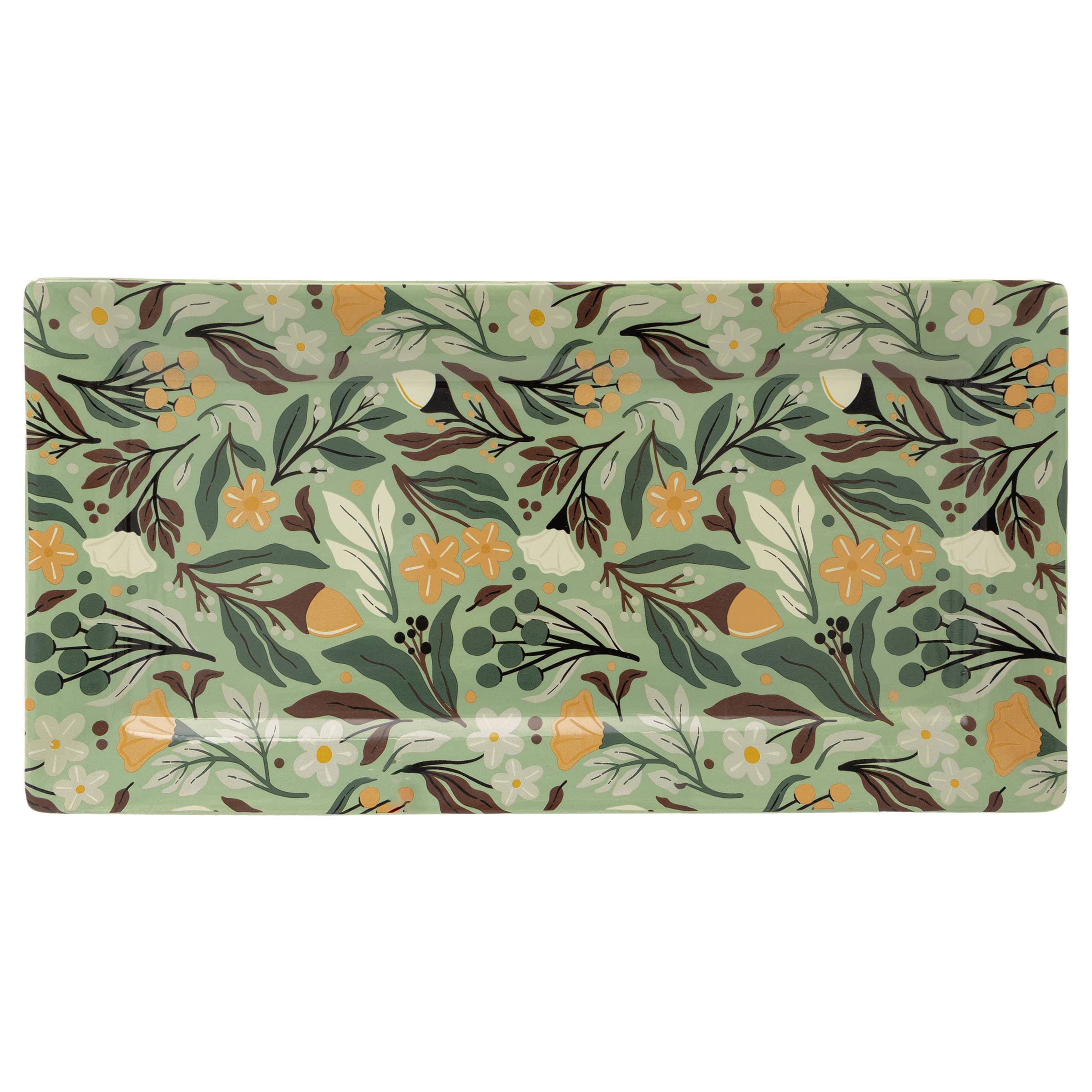 Autumn Acorn Rectangle Dolomite Platter Large Fall
