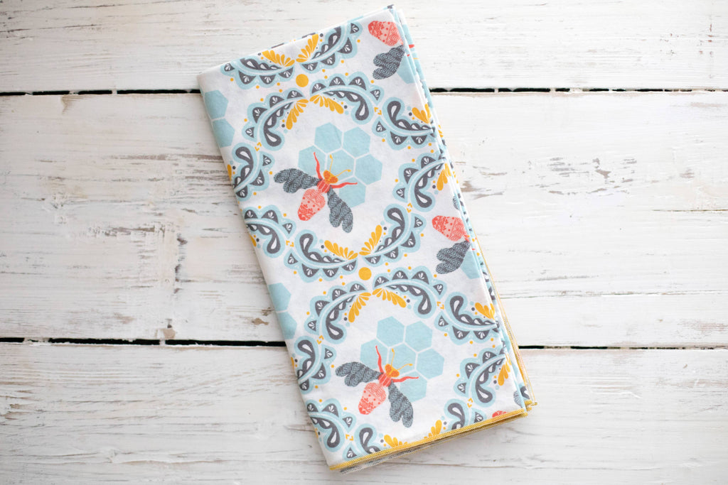 DOT AND ARMY-Honey Bee Cloth Napkins, set of four