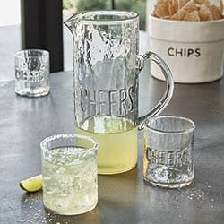 Cheers-Hammered Glass