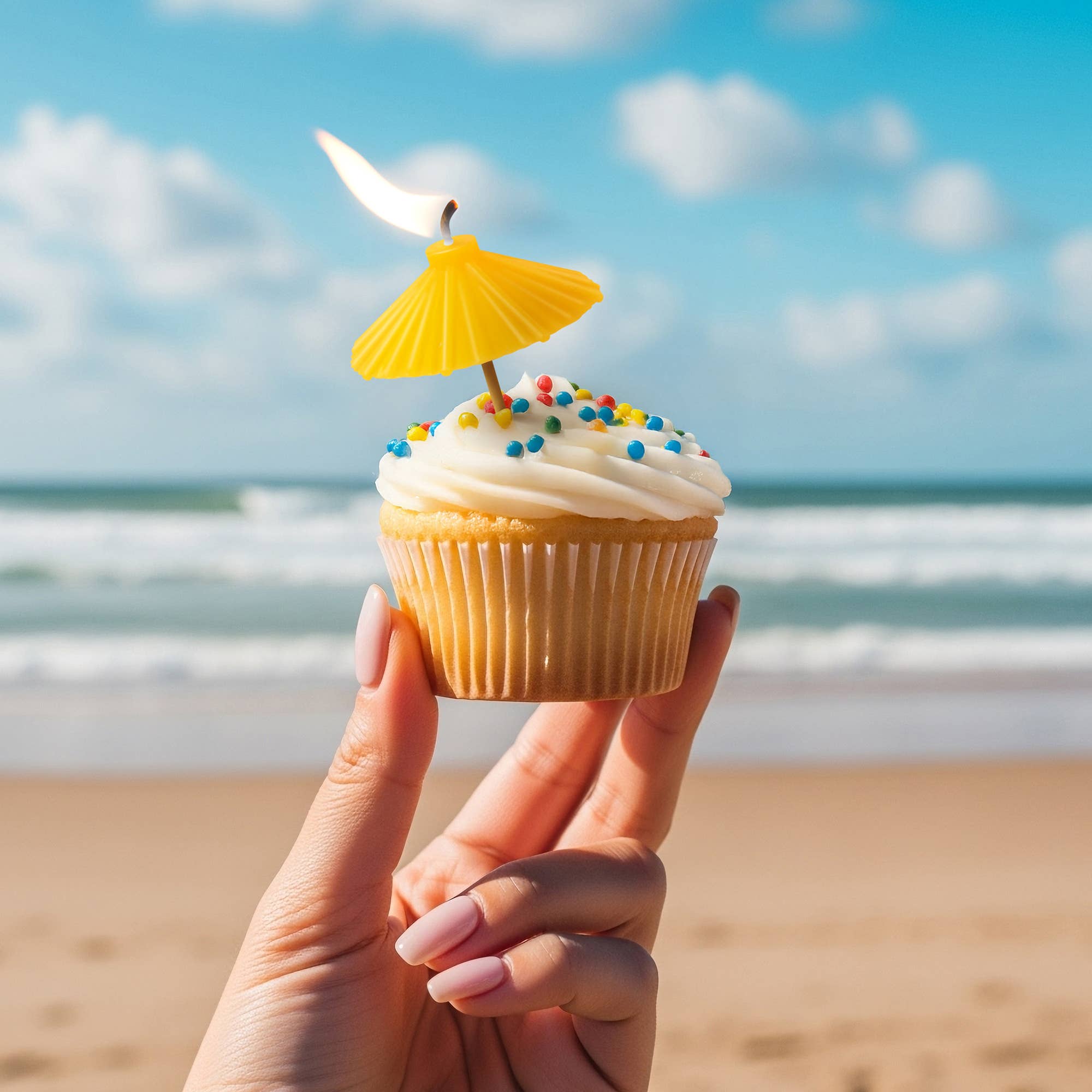 Candles - BEACH PARTY UmbrellaSet of 5