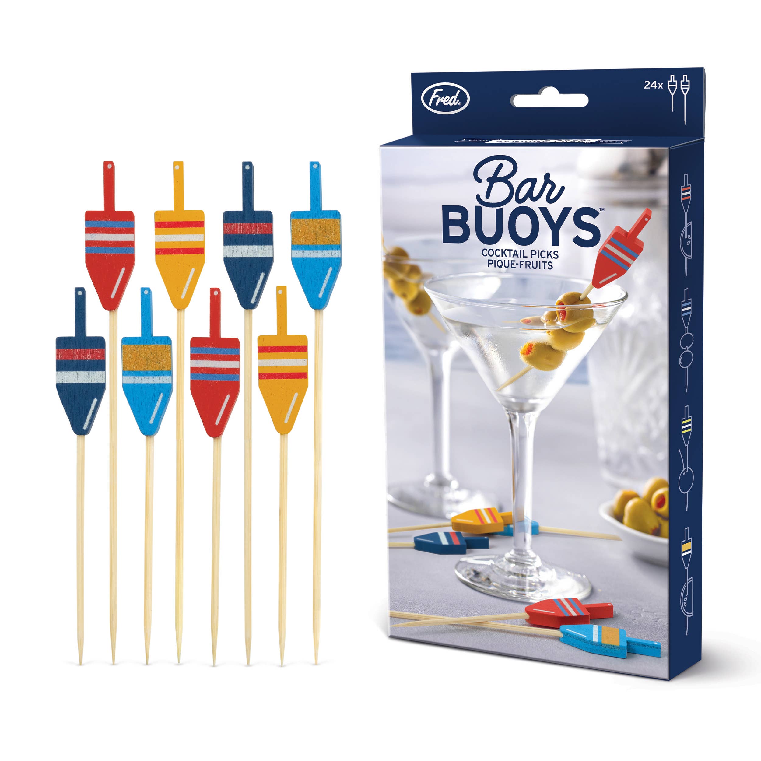 Picks -BUOYS - Nautical Cocktail/ Food Picks - Set of 24