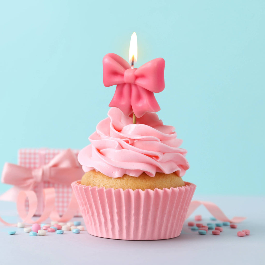 Candles,-Bows Set of 5