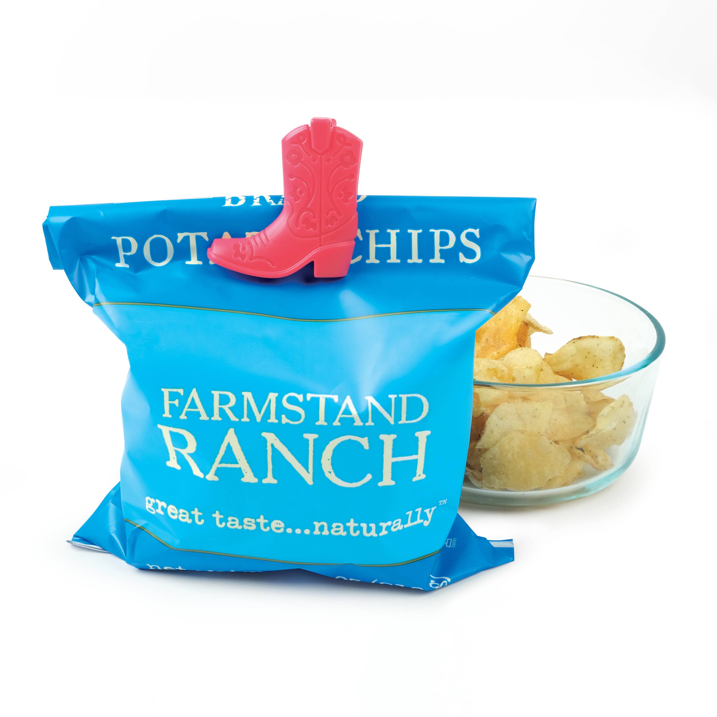 Chip Clips - Cowboy Boot Bag Clips - Set of 4