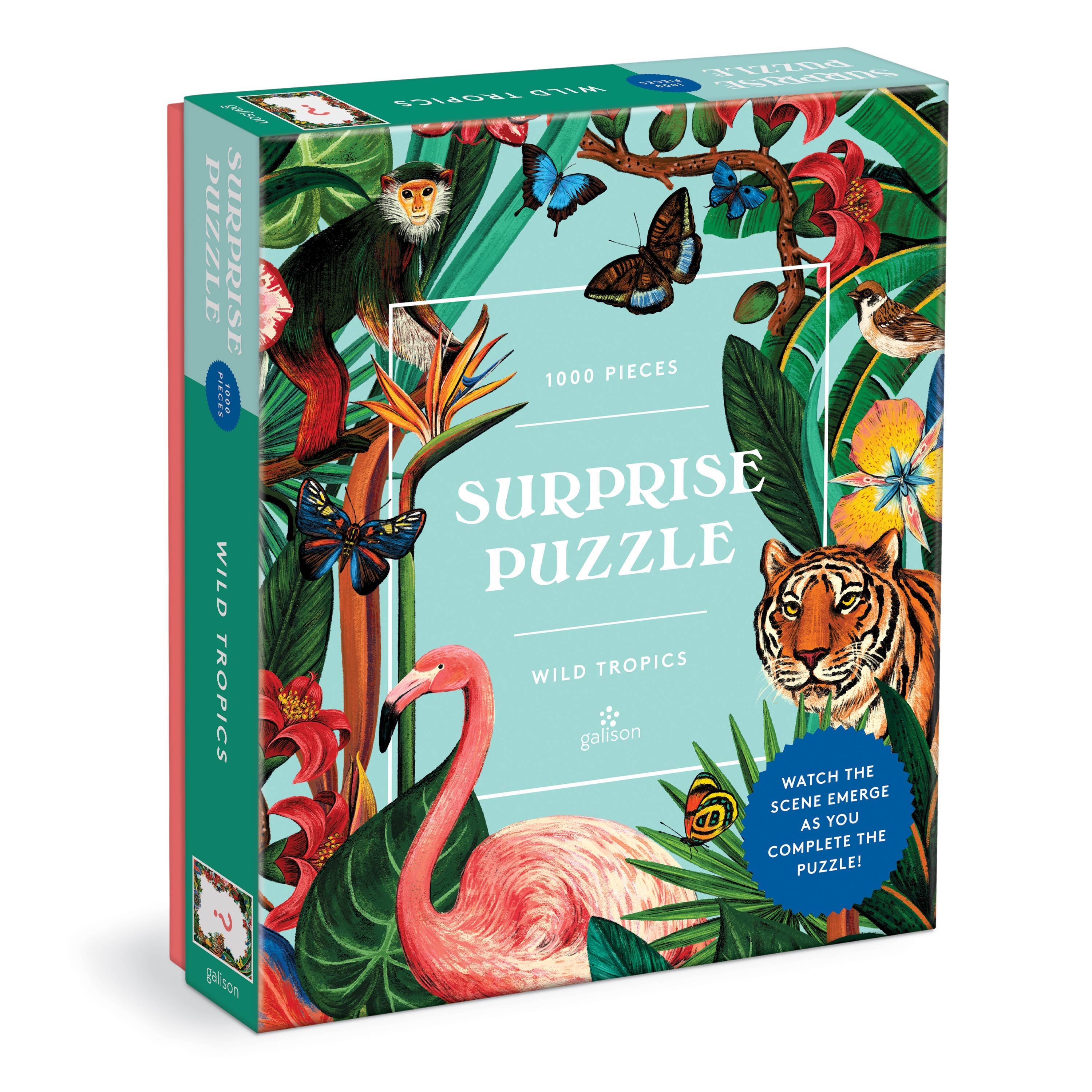 PUZZLE Wild Tropics 1000 Piece Surprise Puzzle