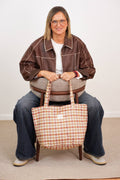 De La Mur - Tan and Cream Plaid