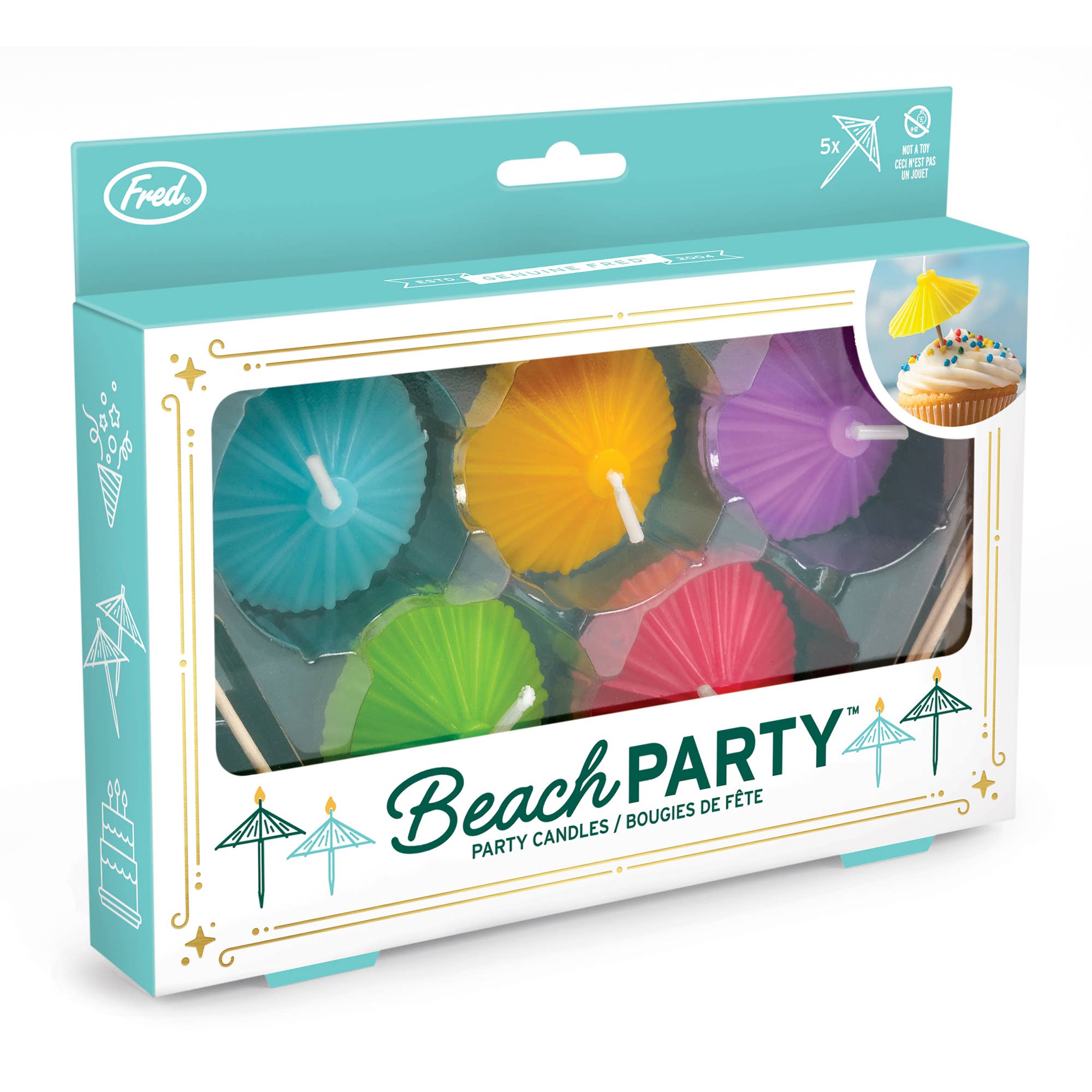 Candles - BEACH PARTY UmbrellaSet of 5