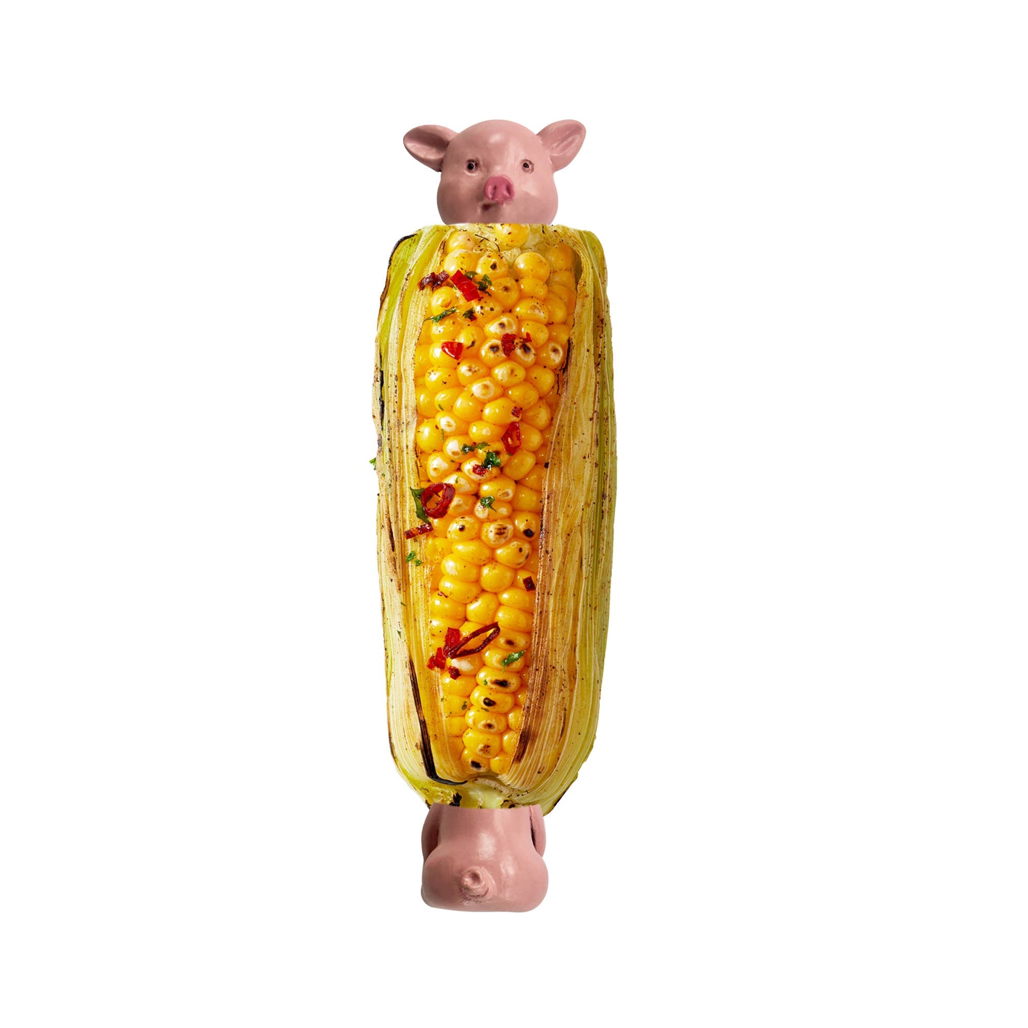 CORN HOLDERS Piglets , Set of 8,  1” x 2.5” x 1”