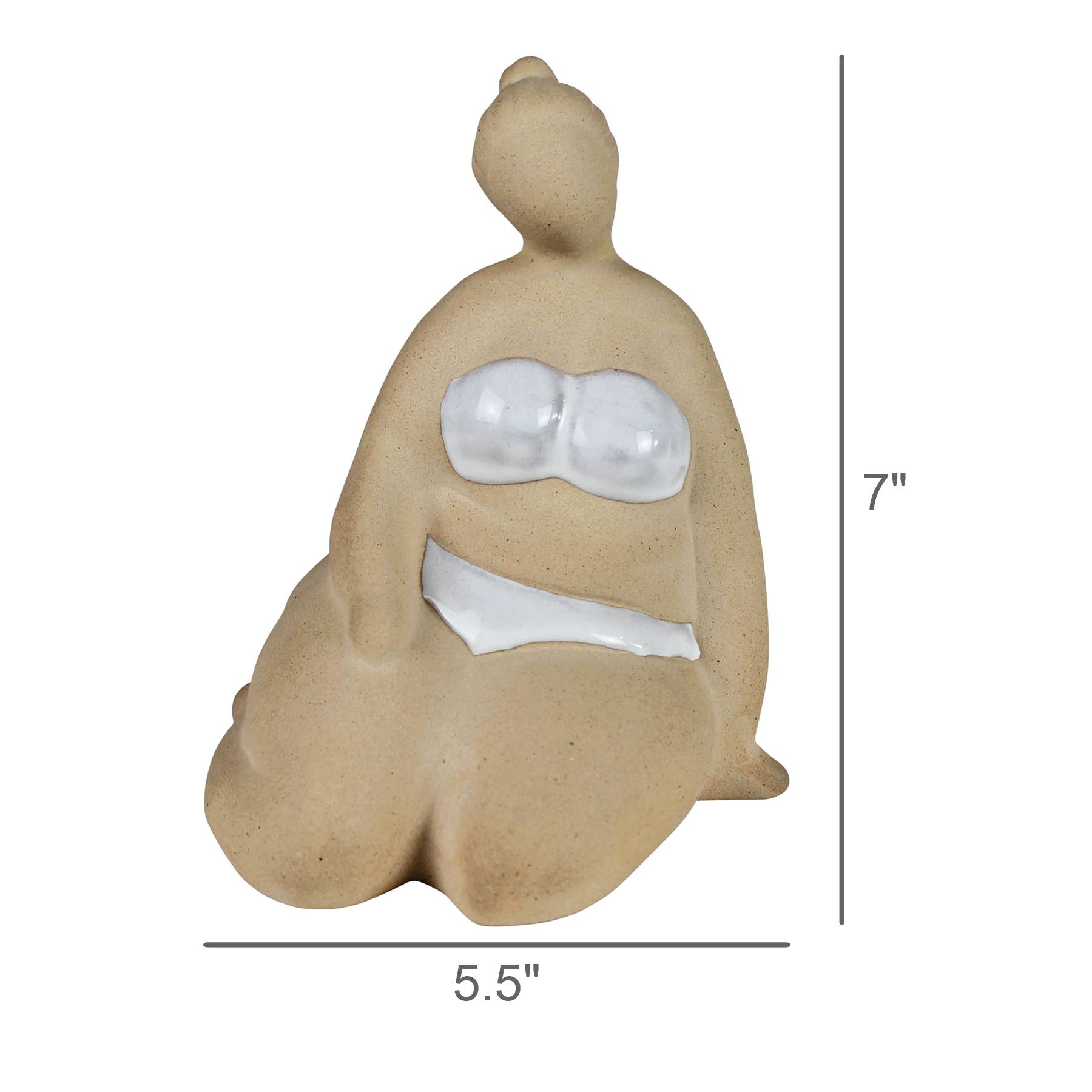 Sunbathing Lady - Sitting, Ceramic
