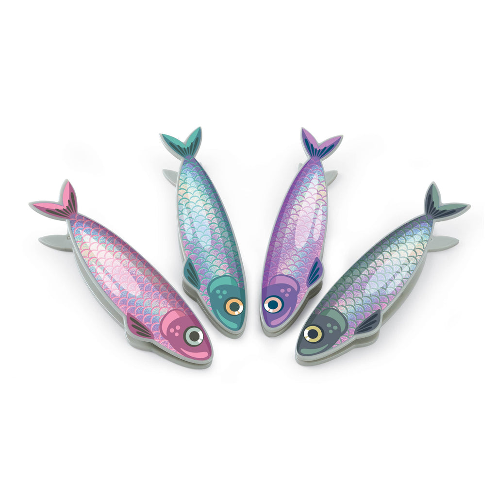 Bag Clips Sardine  - Set of 4