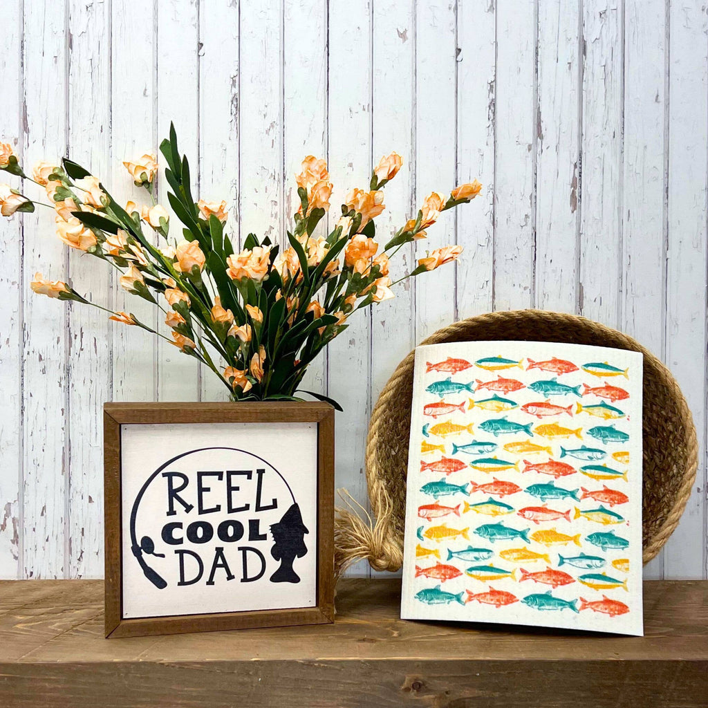 DRIFTLESS-Catch of the Day Fish Fun Swedish Dishcloth - Kitchen Towels