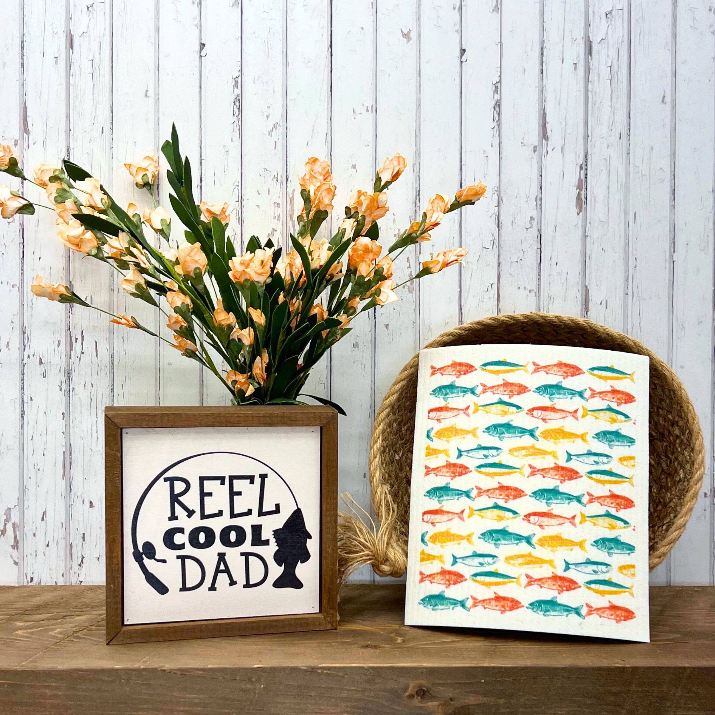 DRIFTLESS-Catch of the Day Fish Fun Swedish Dishcloth - Kitchen Towels