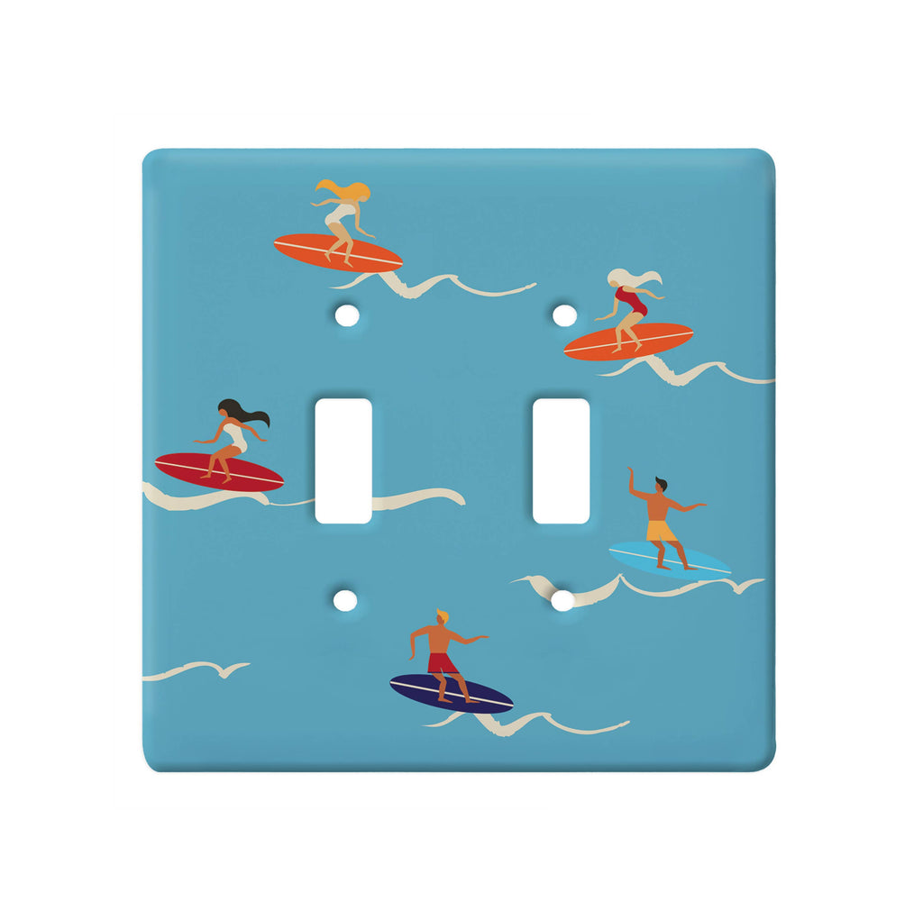 Light Switch Cover Plate -Hang Loose Surfer