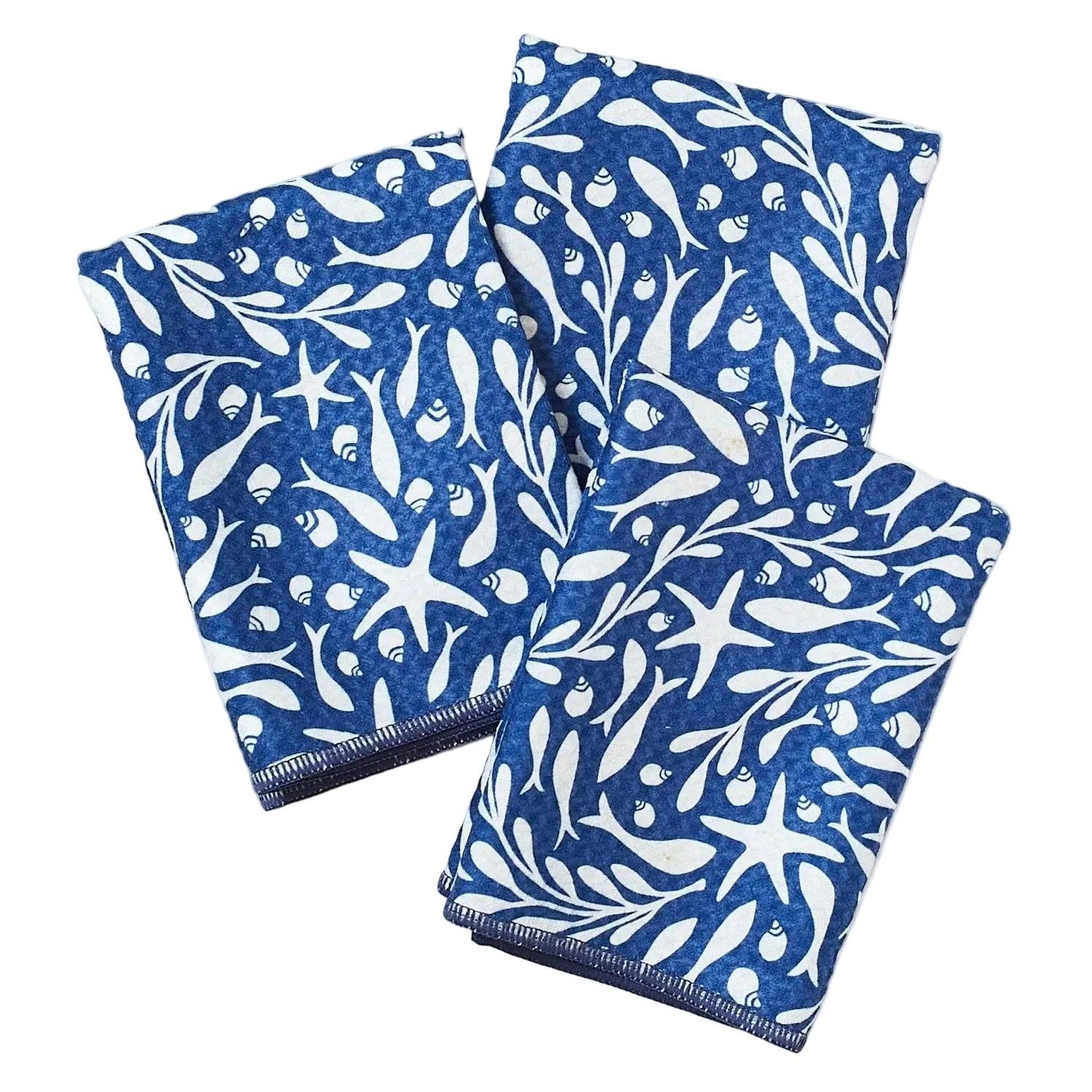 Mighty Mini Towel (Set of 3) Reversible - KN Tidepool