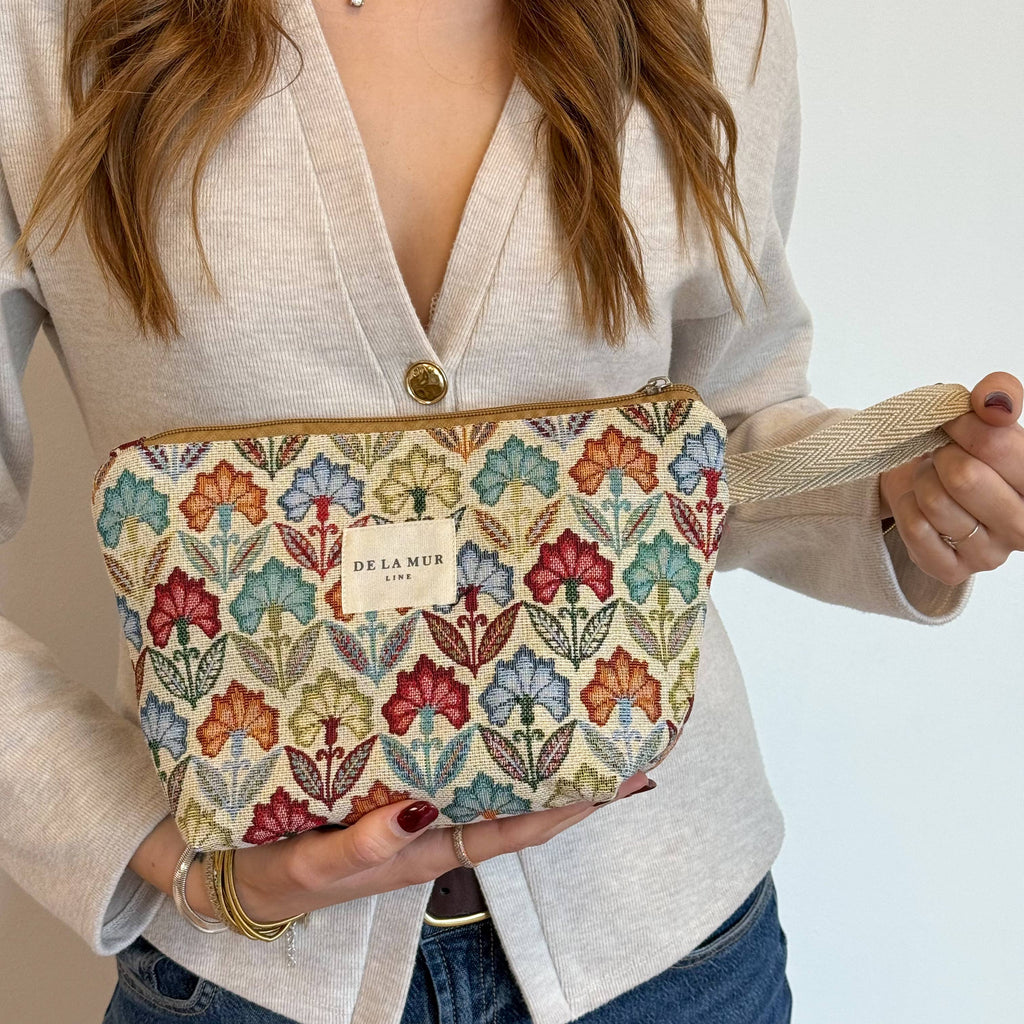 DE LA MUR Large Makeup Bag Flora