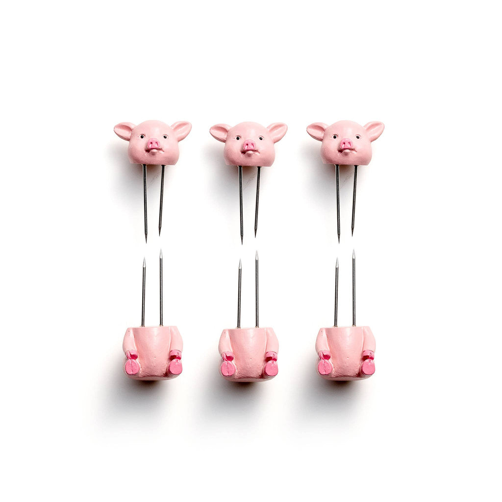 CORN HOLDERS Piglets , Set of 8,  1” x 2.5” x 1”