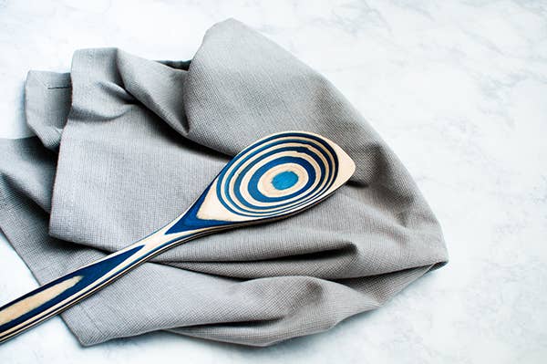 Pakka Wood Corner Spoon-Blue