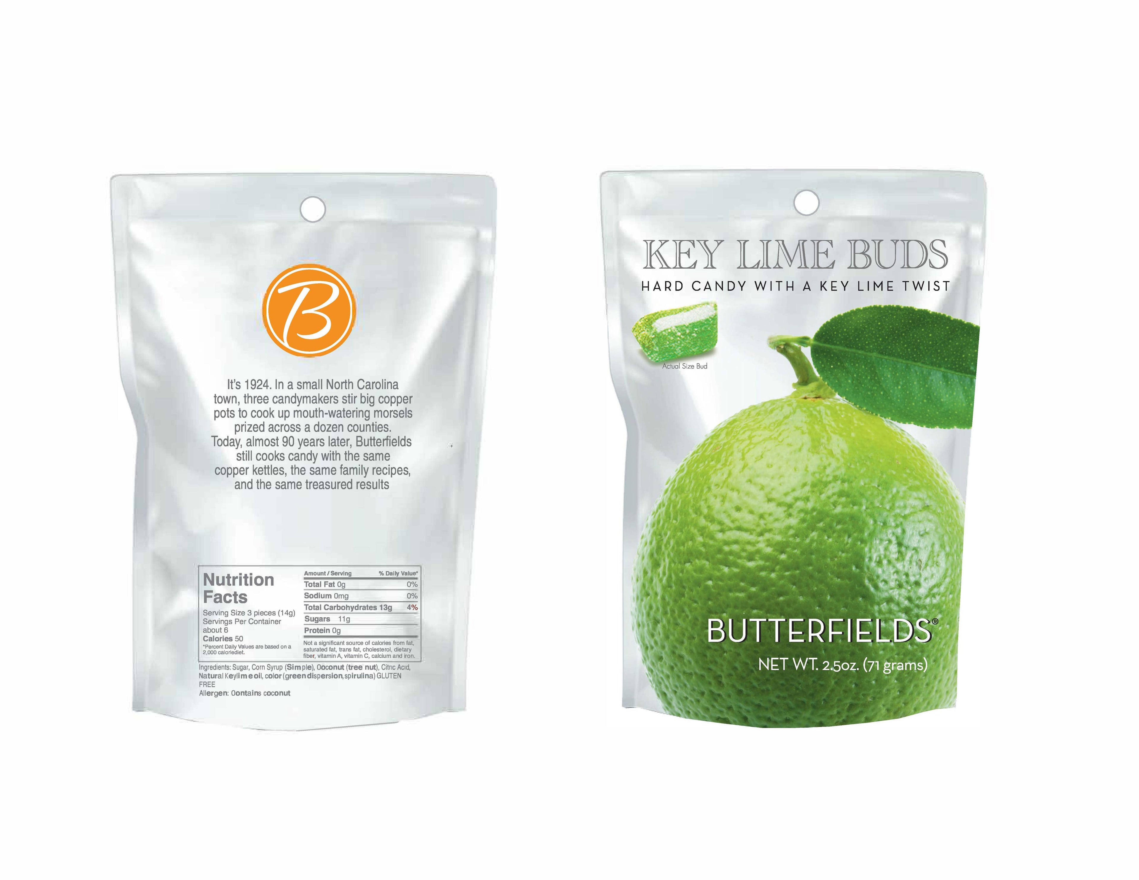 BUTTERFEILDS -Key Lime Buds Candy soft Pack