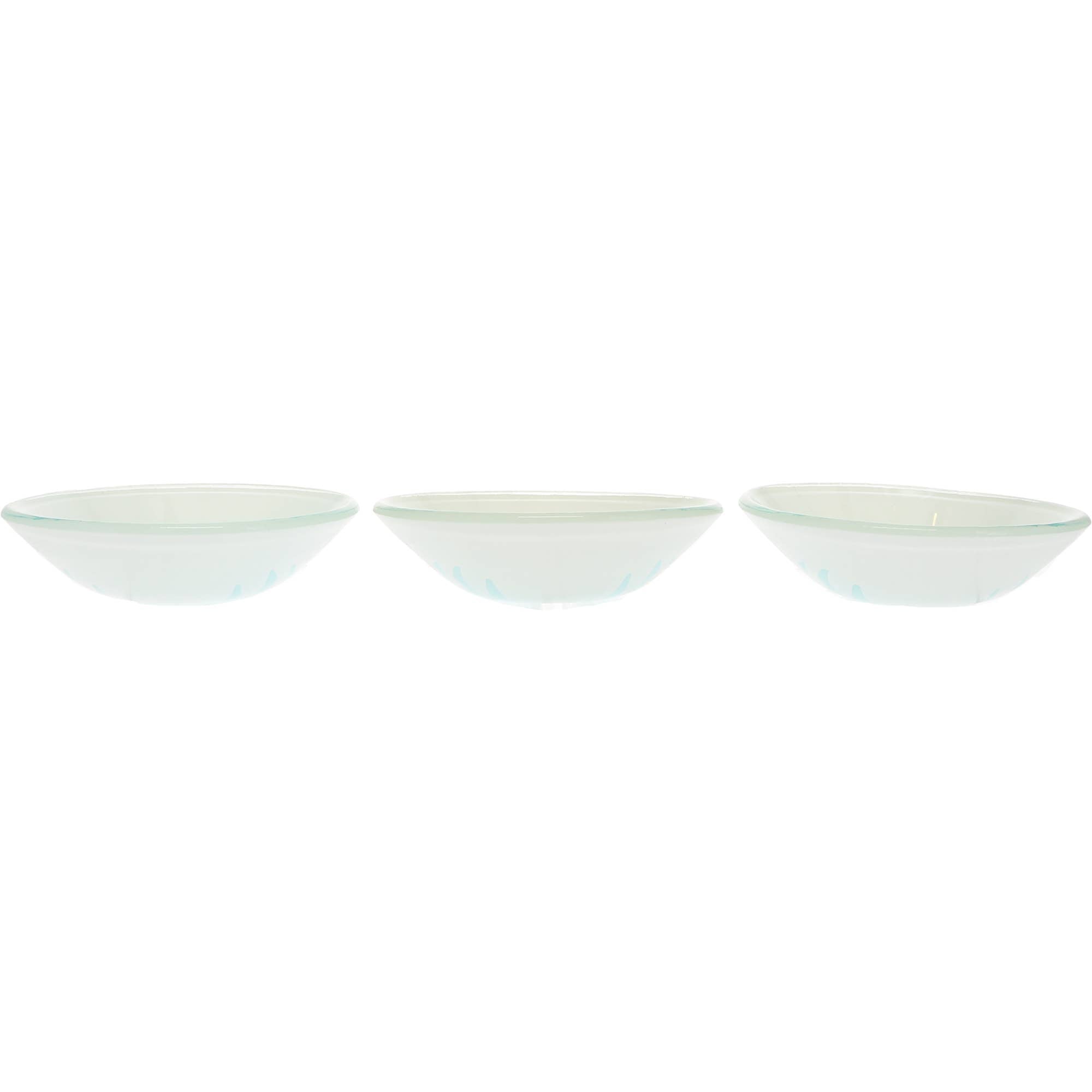 Crab Glass Serving Tray with 3 Bowls
