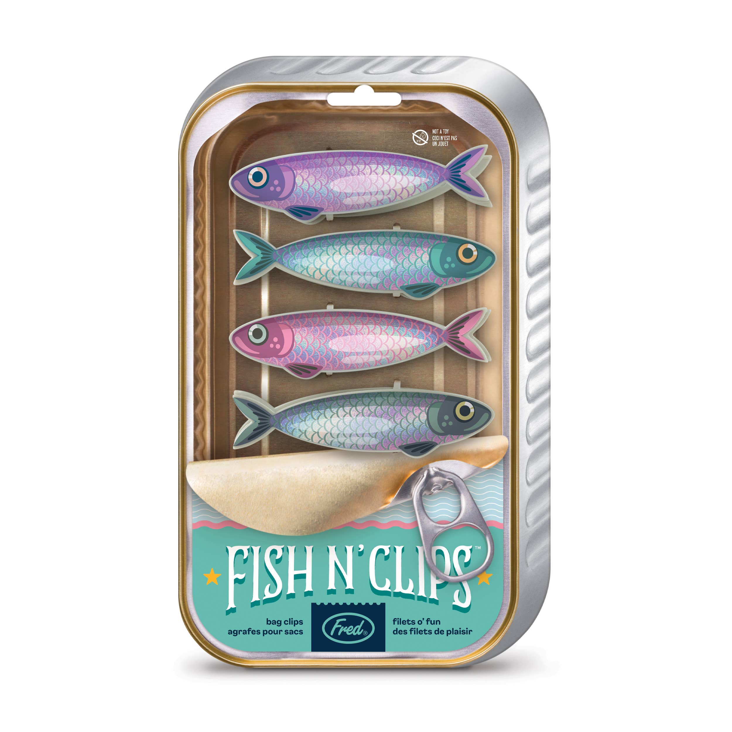 Bag Clips Sardine  - Set of 4