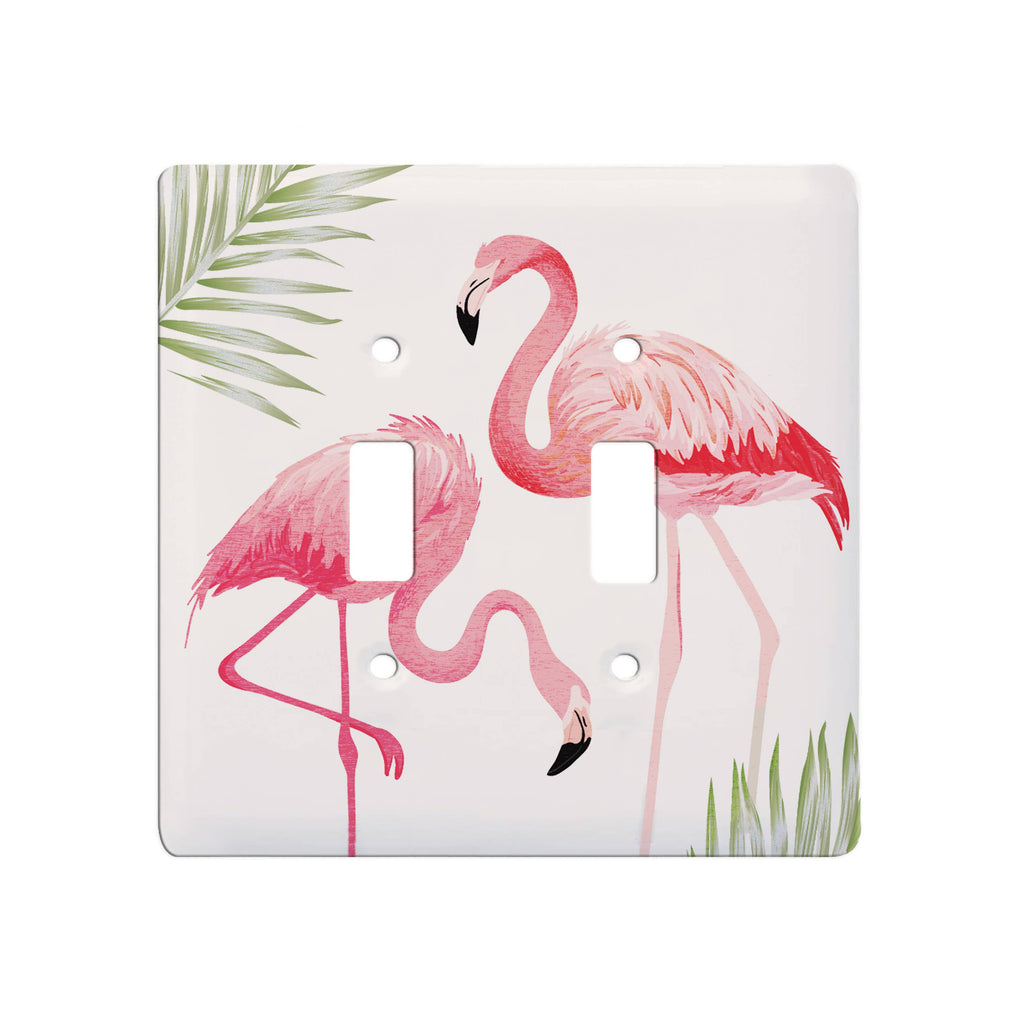 Light Switch Cover - Pink Flamingos
