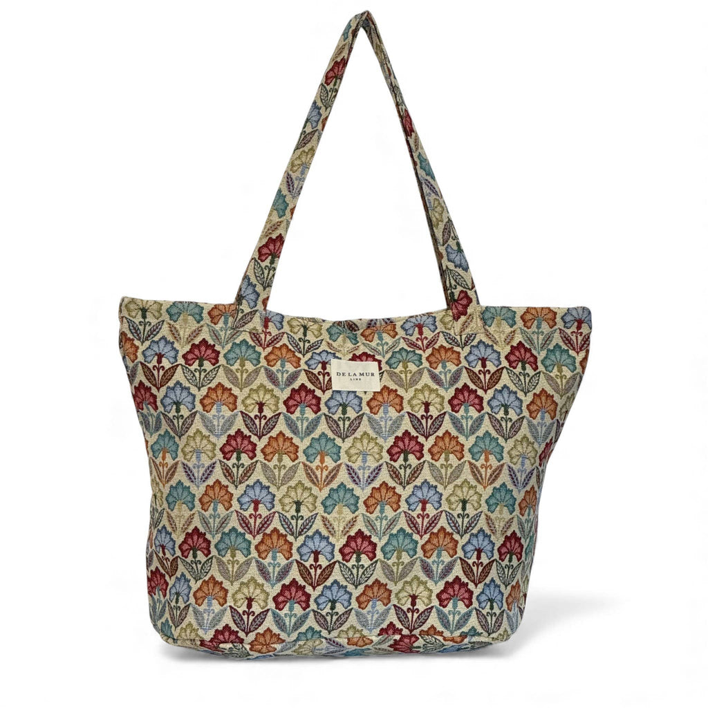 DE LA MUR -Large Zippered Bag Flora