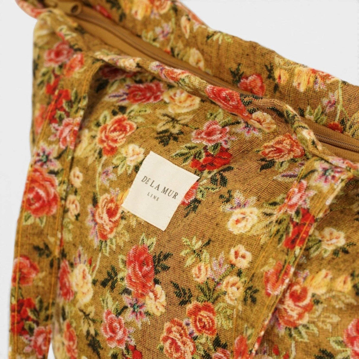 De La Mur-Floral Jacquard Large Tote Bag