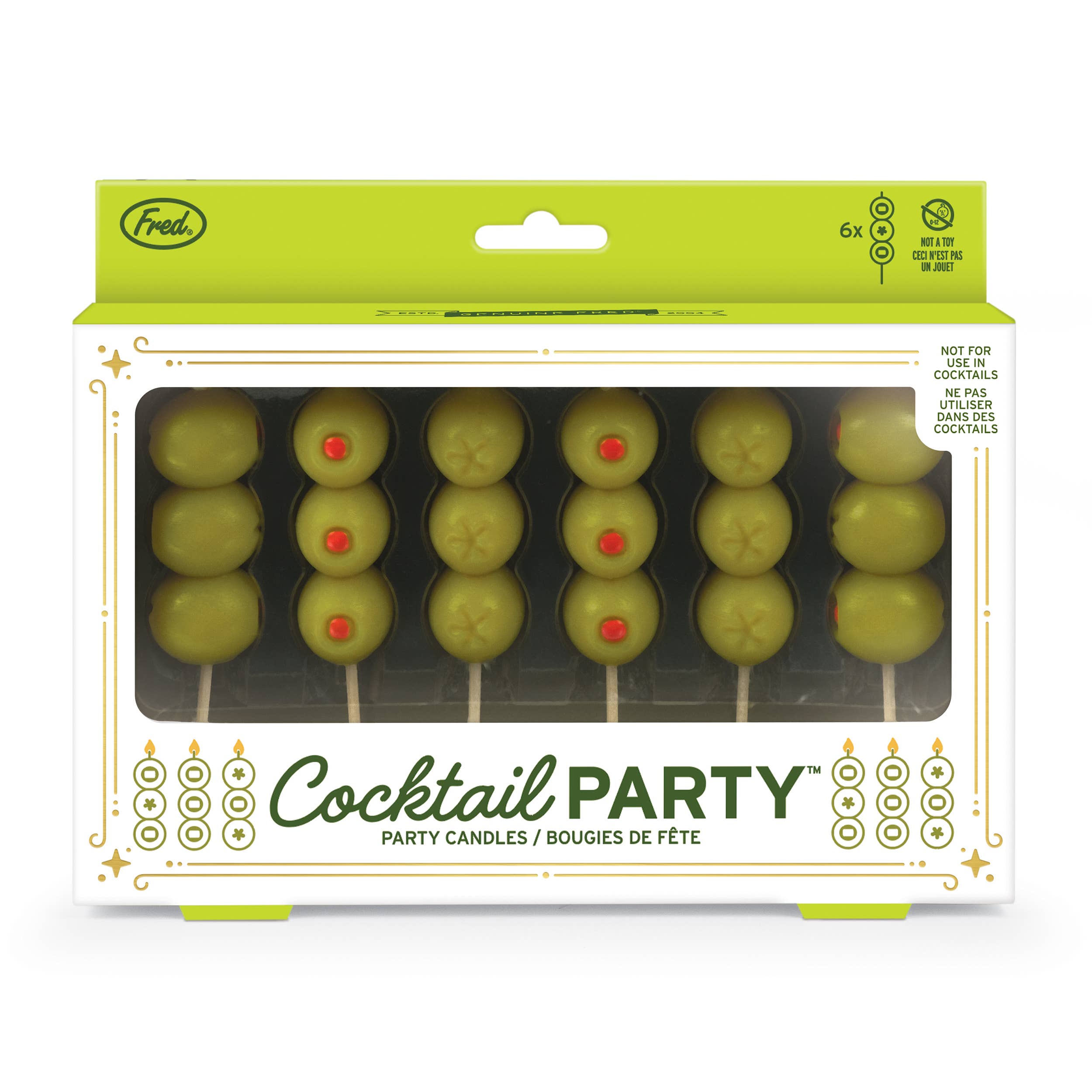 Candles -Olives  Set of 6