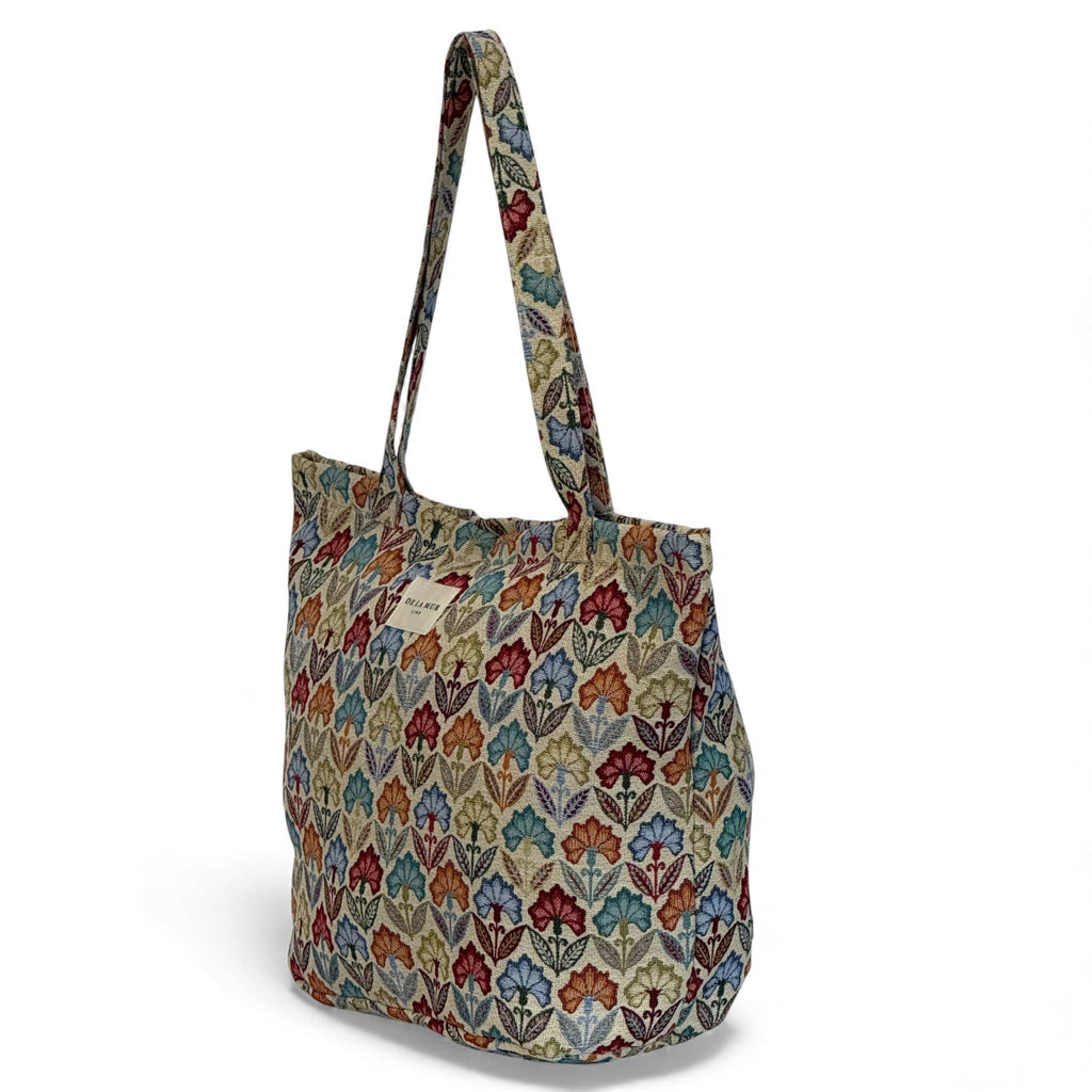 DE LA MUR -Large Zippered Bag Flora