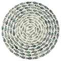 Fish Lazy Susan-Mother Of Pearl Swirling Fish Coastal