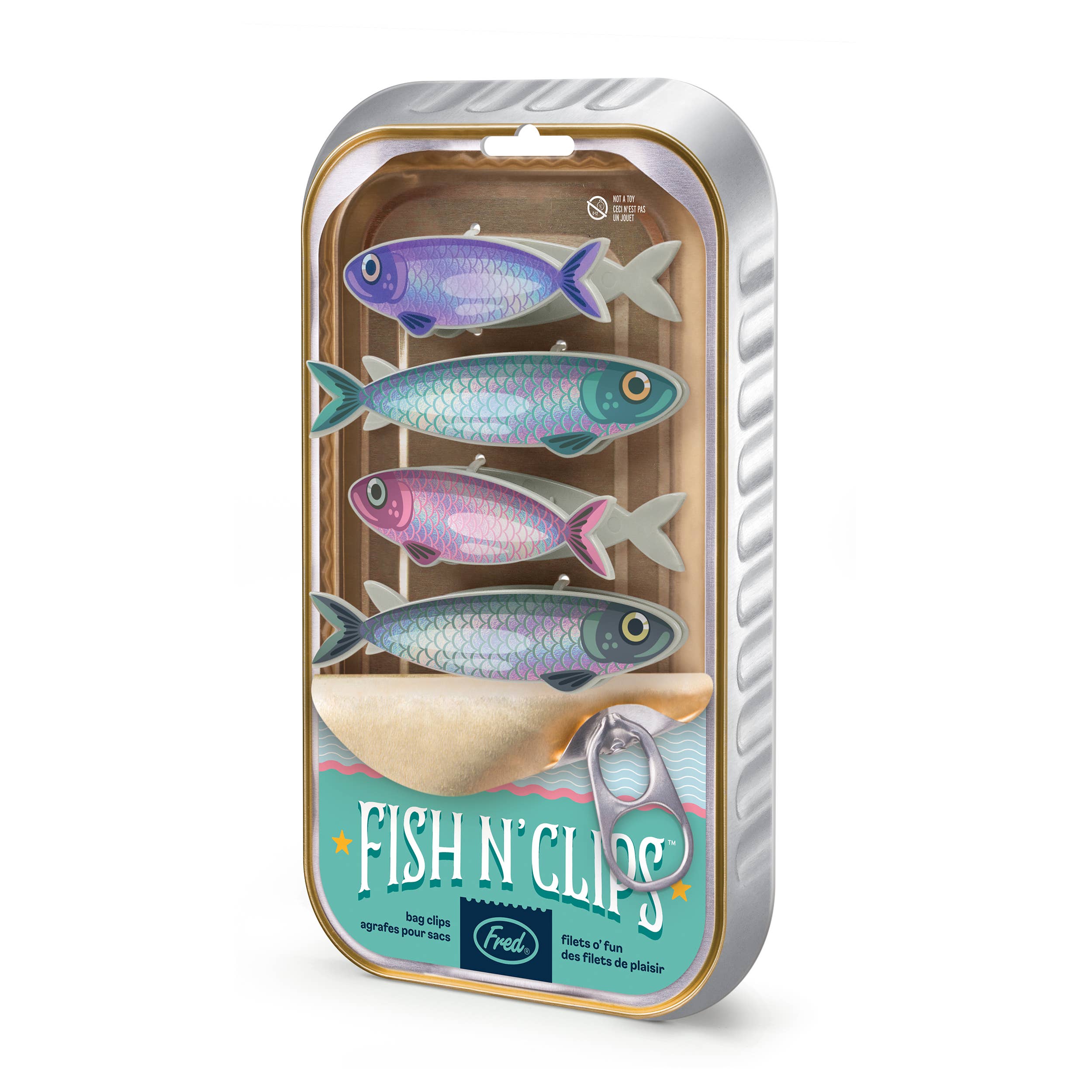 Bag Clips Sardine  - Set of 4