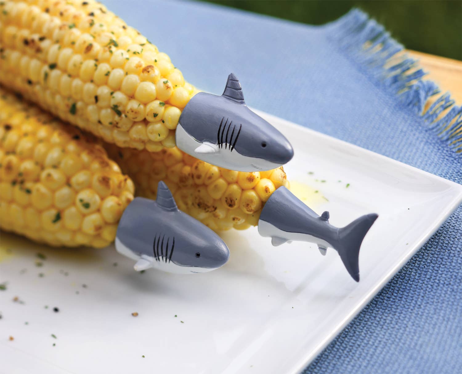 Corn Holder- Shark