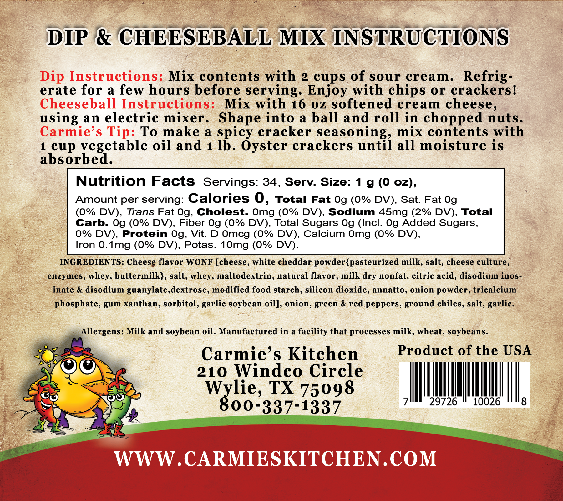CARMIIE KITCHEN JALAPENO CHEDDAR