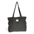 De La Mur - Zigzag  Tote Bag – dark beige  & Black (Dana)